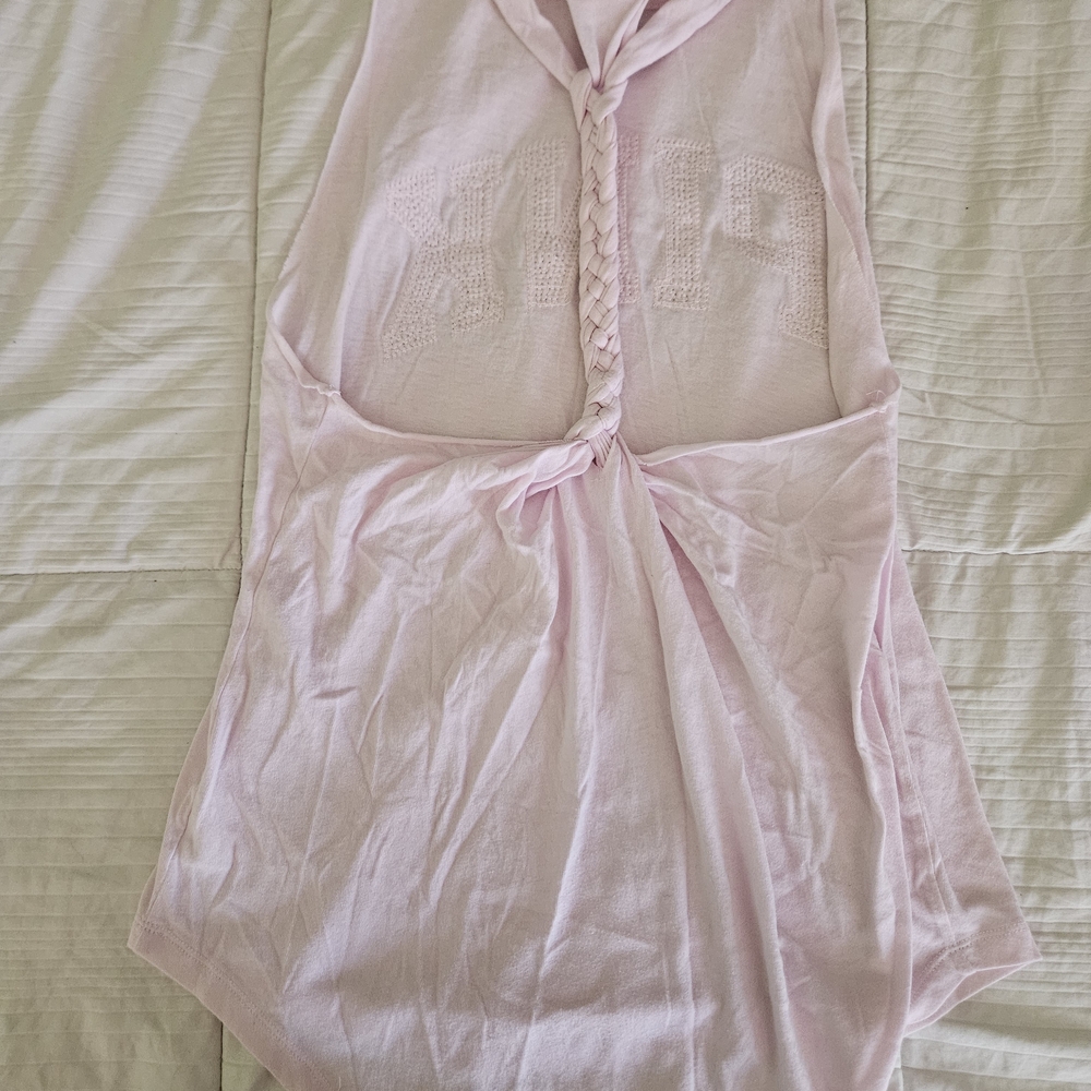 PINK By Victoria's Secret Light Pink Braided Tank - Picture 2 of 4